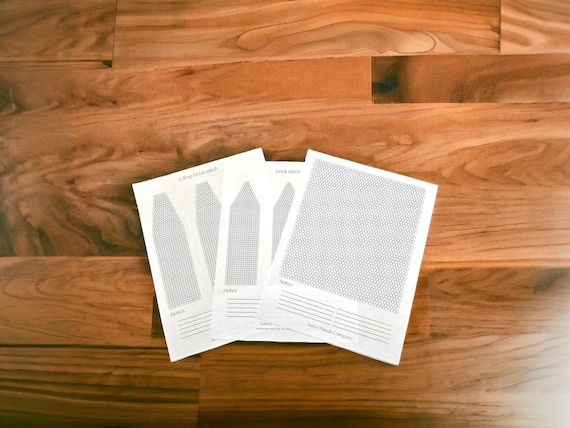 3 styles printable brick stitch earring templates pdf beading graph