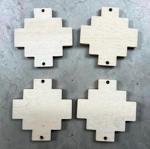 Acrylic & Wood Earring Connectors | Laser Cut Jewelry Components | Dangle Connectors for Earrings | DIY Jewelry Supplies