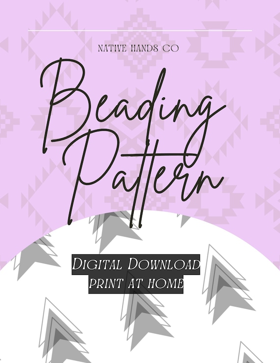 Native Arrow Beading Pattern Template | 4 Sizes (PDF Pattern)