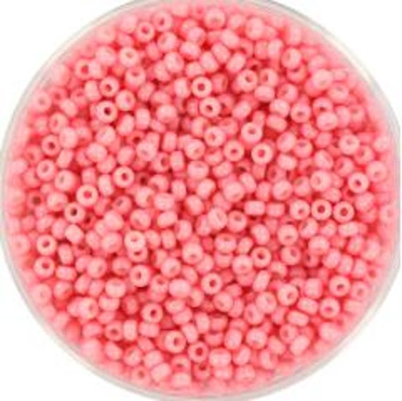 Miyuki 11/0 Seed Beads | Opaque Light Pink Lychee, Duracoat Finish