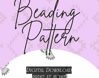 3 sizes native beadwork printable mirrored hummingbirds flatstitchtemplate pdf beading pattern print at home