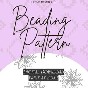 Fire Blossom Beadwork Pattern | Native Design Template (PDF)