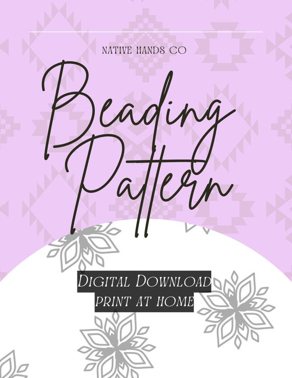 Fire Blossom Beadwork Pattern | Native Design Template (PDF)
