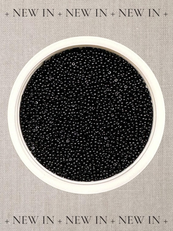Czech preciosa loose 11/0 jet black 23980 beads - indigenous jewelry making supplies - indigenous owned