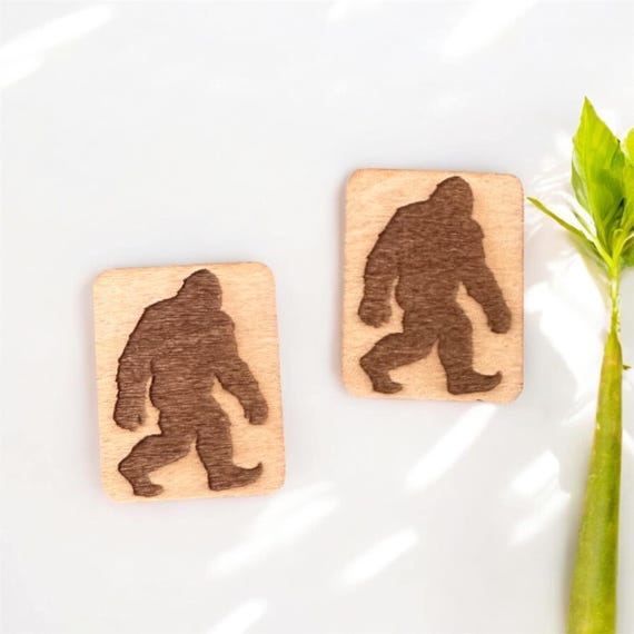 Bigfoot sasquatch beading cabochon cab centers 3 pairs