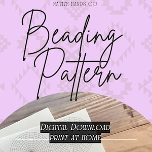 4 tailles imprimables modèles de diagrammes de cercles polaires pdf médaillon graphique de perles