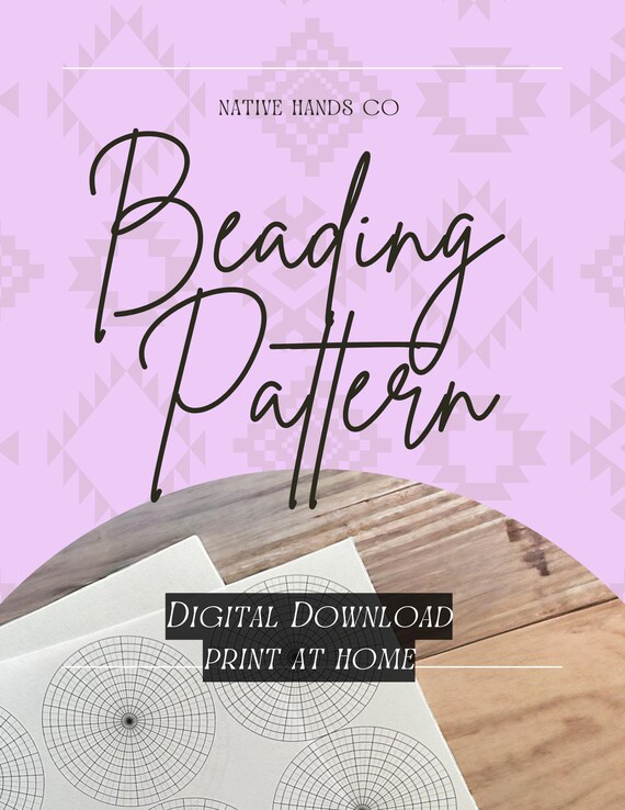 4 sizes printable polar circle graph templates pdf beading graph medallion