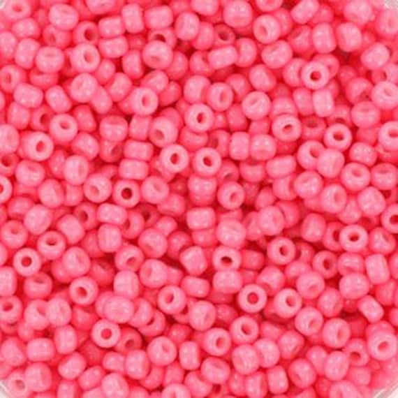 Miyuki 11/0 Duracoat Seed Beads | Opaque Bubblegum Pink