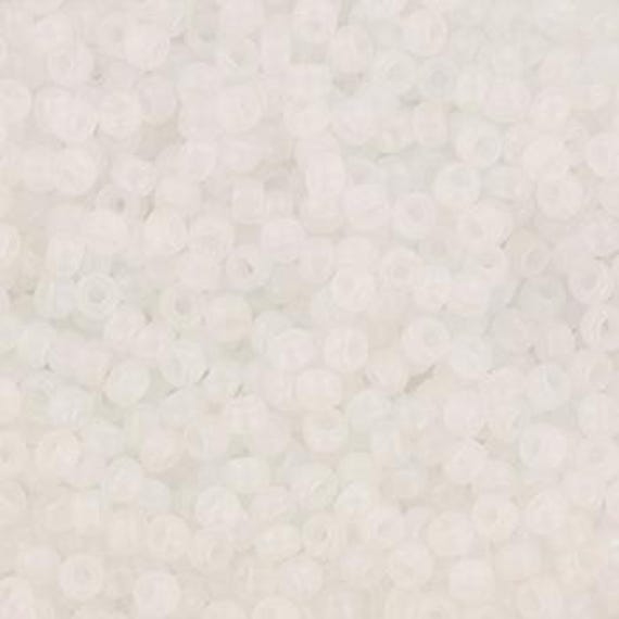 Miyuki 11/0 Seed Beads | Transparent Matte AB Crystal, Japanese Rocaille