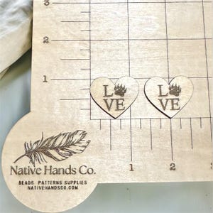 Love heart bear print paw beading cabochon cabset