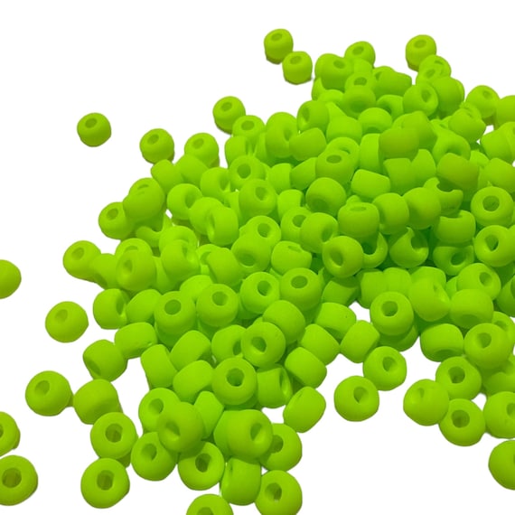 Matte Neon Pony Beads | Czech Glass, 6mm (10 PC)