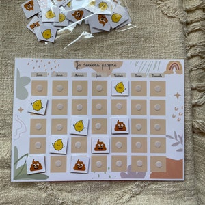 Potty Training Motivation Chart for Toddlers