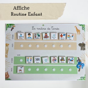 Poster, personalized routine support for children with vignette