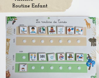 Poster, personalized routine support for children with vignette