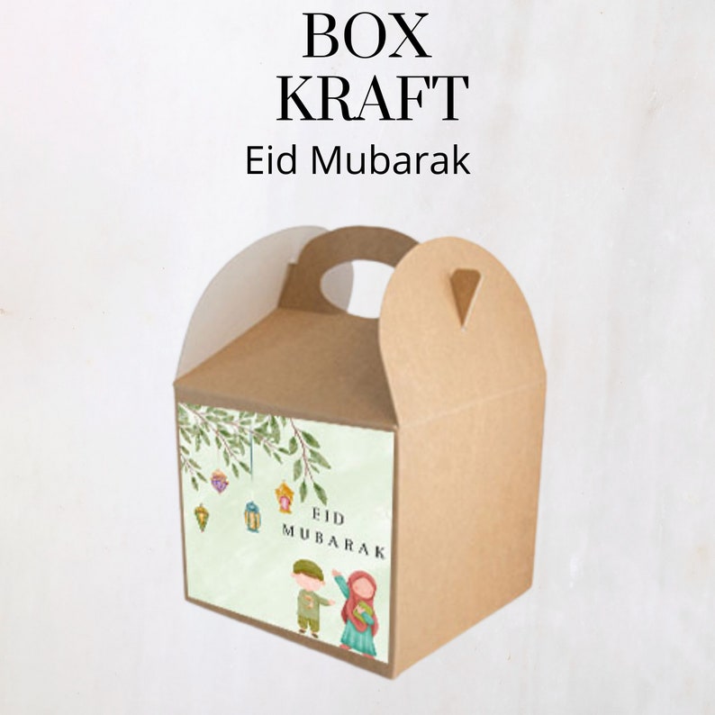 Box, boîte enfant Eid MUBARAK pour Eid 2024 personnalisé image 3