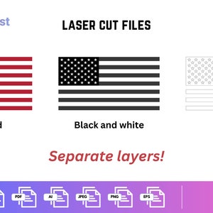 United States flag digital file - multiple file formats (SVG, PNG, JPEG, etc)