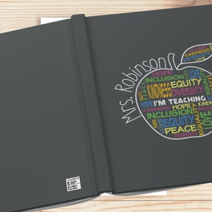 Personalized Teacher Notebook: Inspirational Message, Customizable Cover