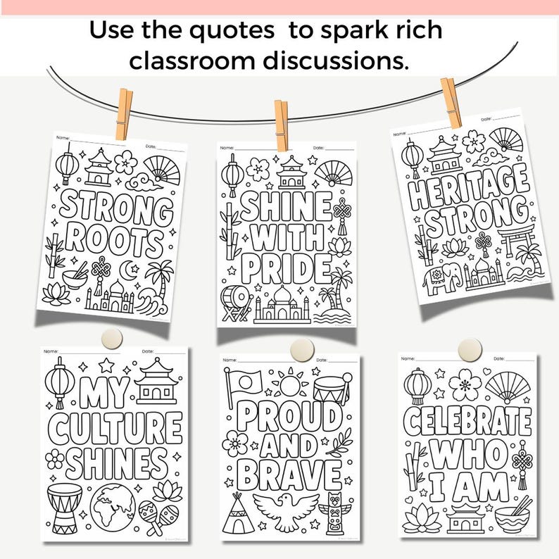 AAPI Heritage Month Coloring Pages Posters, Asian American Pacific ...