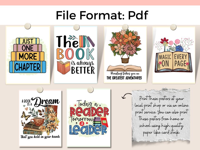 Reading Posters Classroom Decor Elementary Reading Wall Art Etsy