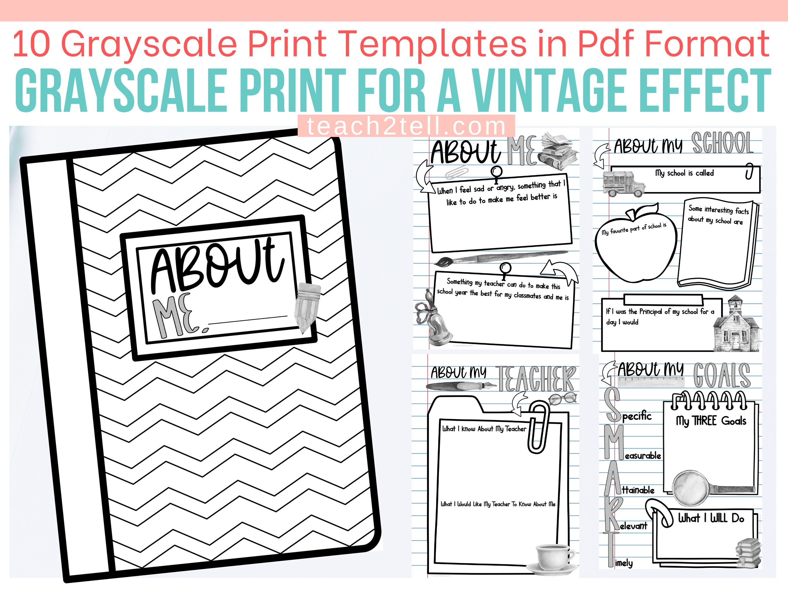 Editable All About Me Printable: Back to School Activity (digital ...