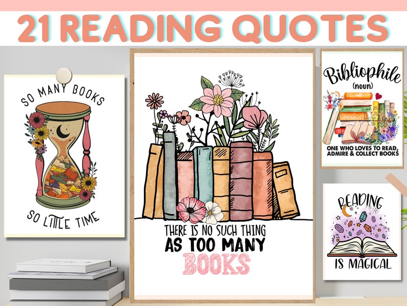 Reading Posters Classroom Decor Elementary Reading Wall Art Etsy
