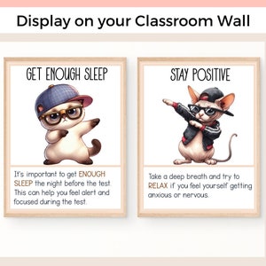 Test Strategies Board, Test Prep Tips Classroom Bulletin Board, Test Bulletin Board Idea, May Bulletin Board, Testing Printable Board