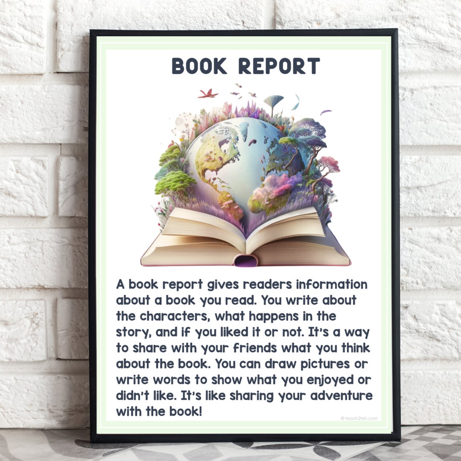 Fiction Book Report Posters: School Library Decor (digital Download) - Etsy