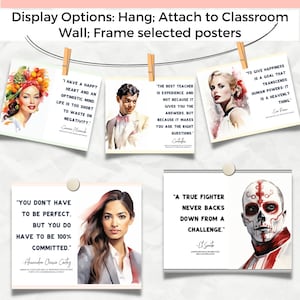 Hispanic Heritage Month Poster, Hispanic Heritage Month Bulletin Board Posters, Hispanic Leaders Quotes Printable Posters Digital Download
