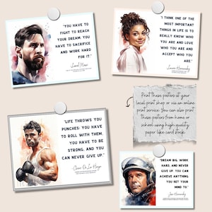 Hispanic Heritage Month Poster, Hispanic Heritage Month Bulletin Board Posters, Hispanic Leaders Quotes Printable Posters Digital Download
