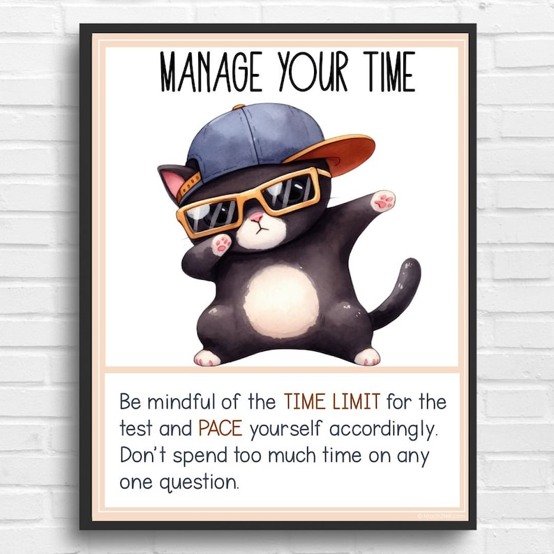 Test Strategies Board, Test Prep Tips Classroom Bulletin Board, Test Bulletin Board Idea, May Bulletin Board, Testing Printable Board