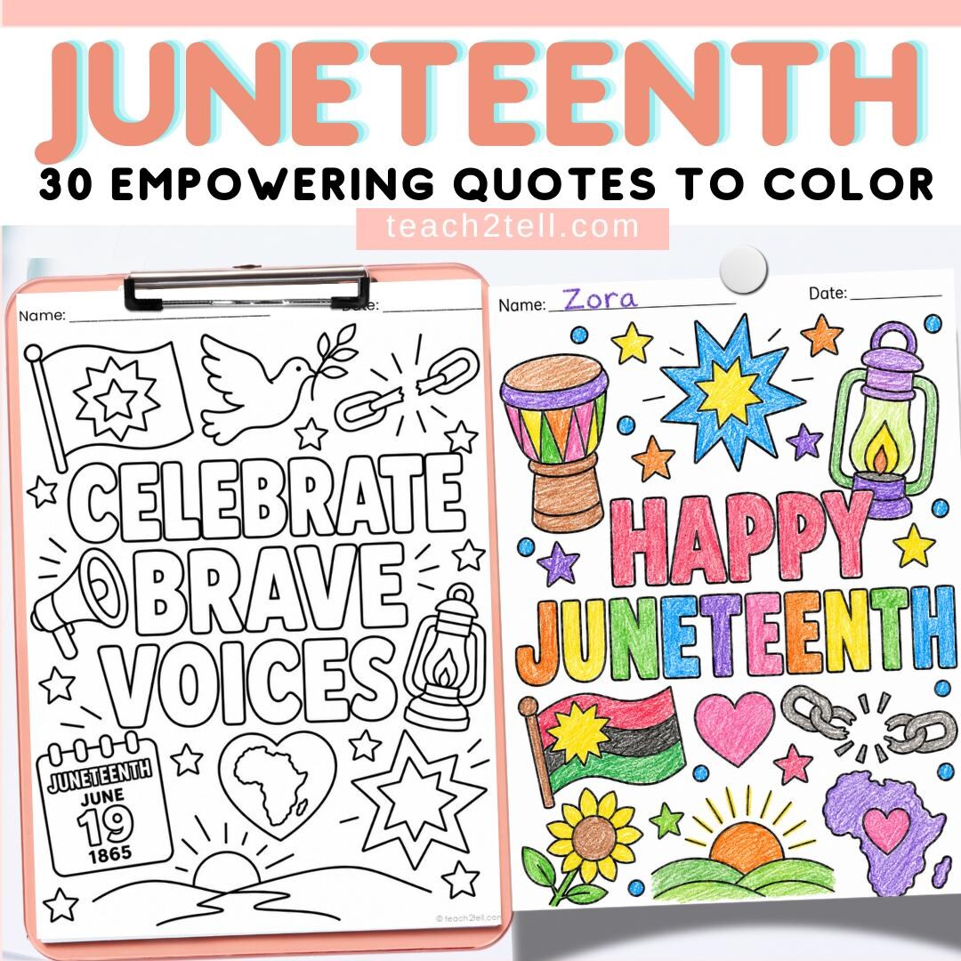 Juneteenth Coloring Pages: Freedom Day Activity, Sunday School (PDF ...