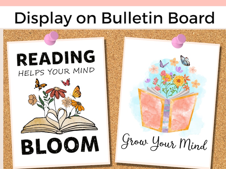 Reading Posters Classroom Decor Elementary Reading Wall Art Etsy