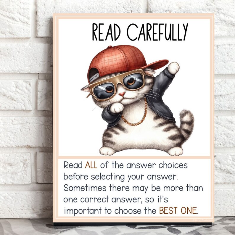 Test Strategies Board, Test Prep Tips Classroom Bulletin Board, Test Bulletin Board Idea, May Bulletin Board, Testing Printable Board