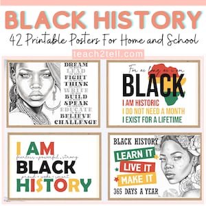 Black History Month Posters | Black Woman Wall Art | Black History Wall Art| Office Wall Art | Black History Printable | Gallery Wall Art