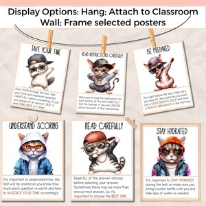 Test Strategies Board, Test Prep Tips Classroom Bulletin Board, Test Bulletin Board Idea, May Bulletin Board, Testing Printable Board