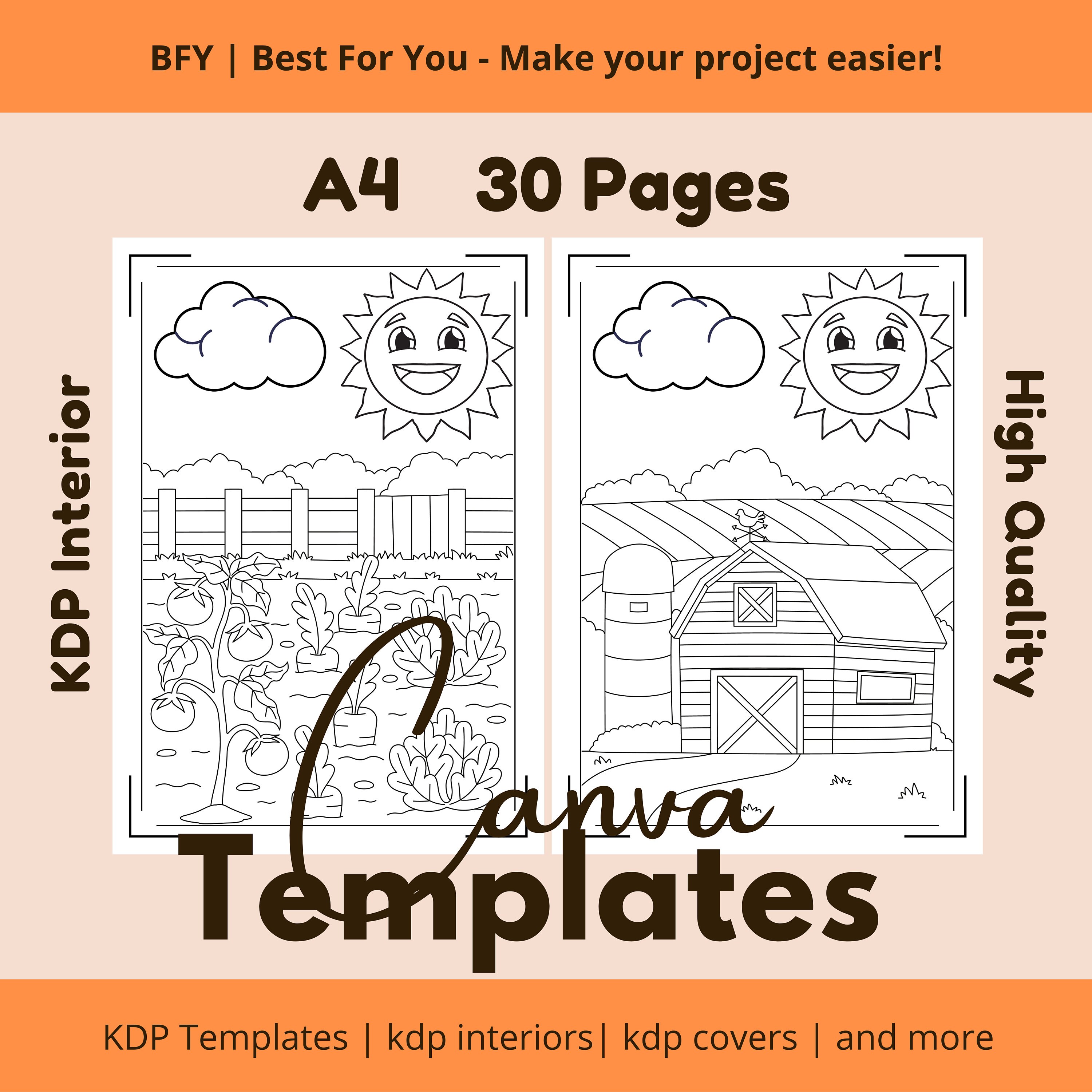 30 on the Farm, Farm Animals Coloring Pages Printable Digital Coloring ...
