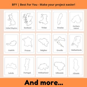 Printable National Map Coloring Pages Toddler Coloring Book - Etsy