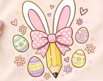 Lehrer Ostern kokett Bogen Png Lehrer Hase Bogen Png kokett Frohe Ostern Png Lehrer Bleistift Bogen Png Frühling Png