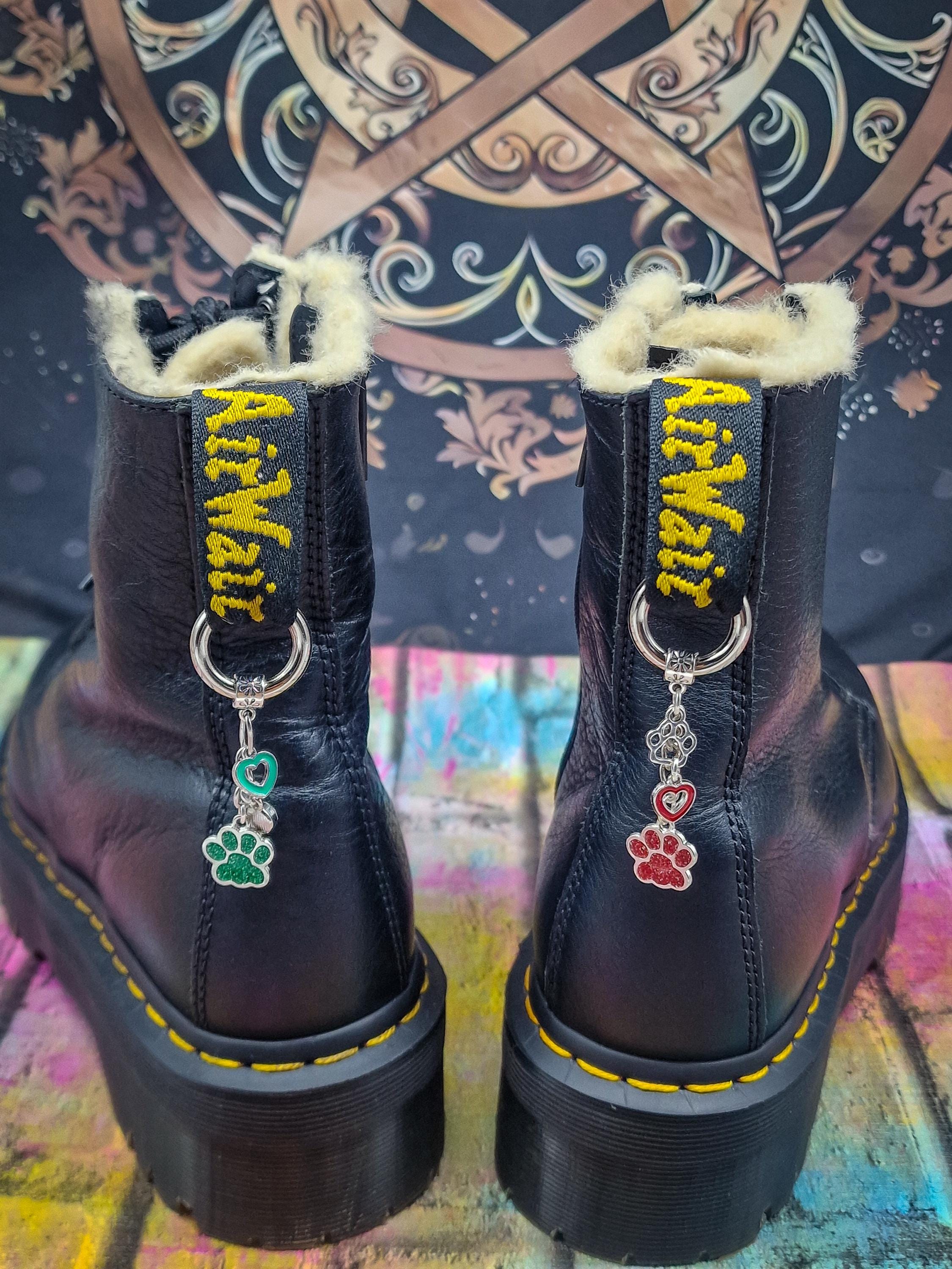 Black glitter docs sales
