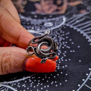 Twisted Snake Ring Gothic Jewellery