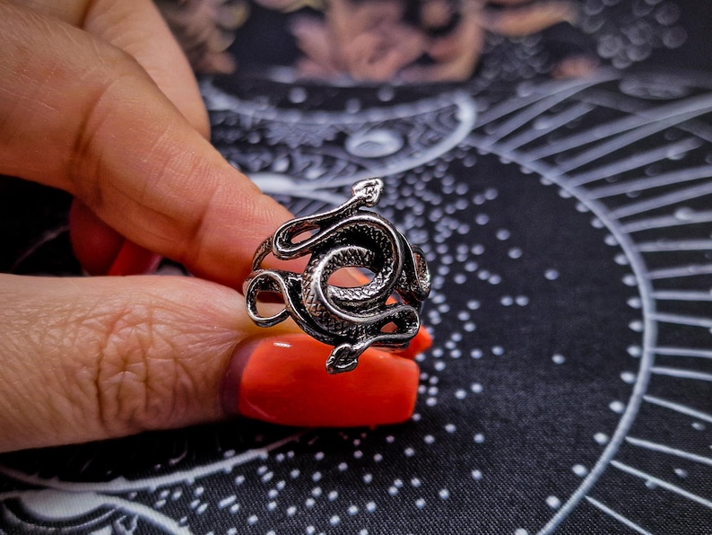 Twisted Snake Ring Gothic Jewellery