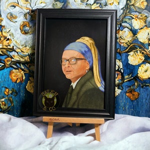 Colin Robinson With a Pearl Earring - What We Do In The Shadows Art Print Wall Decor Vampires Poster A3 A4 A5