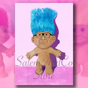 Danny &#39;DeViTroll&#39; DeVito X Troll Doll Glossy Print Meme Painting Wall Art Its Always Sunny Retro Poster A3 A4 A5