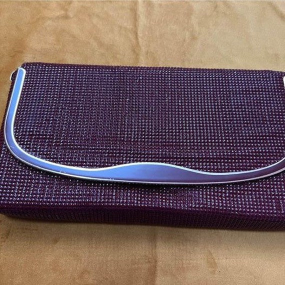Vintage Glomesh Clutch Bag Burgundy Etsy