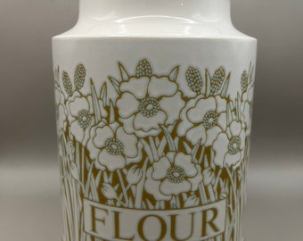 Hornsea Pottery ‘Fleur’ designed large flour canister by Sara Vardy
