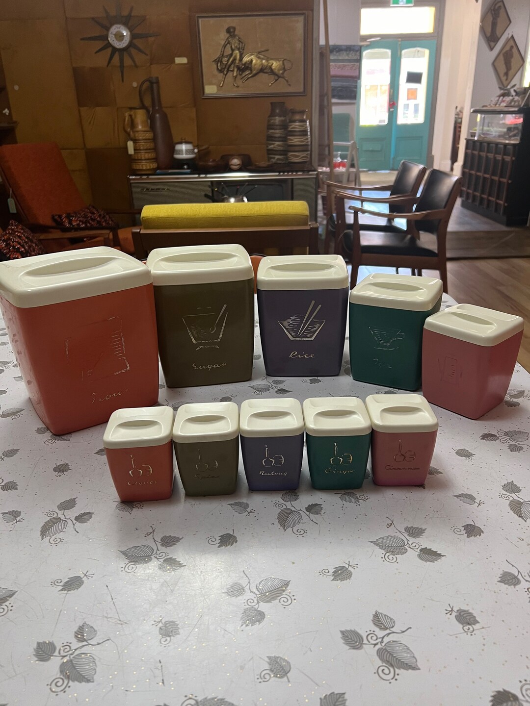 ビンテージNALLY WARE CANISTER (訳あり) Vintage Nally Ware - Etsy Australia