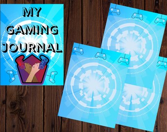 Digital Gaming Journal video game log 10 page Instant download Fillable PDF