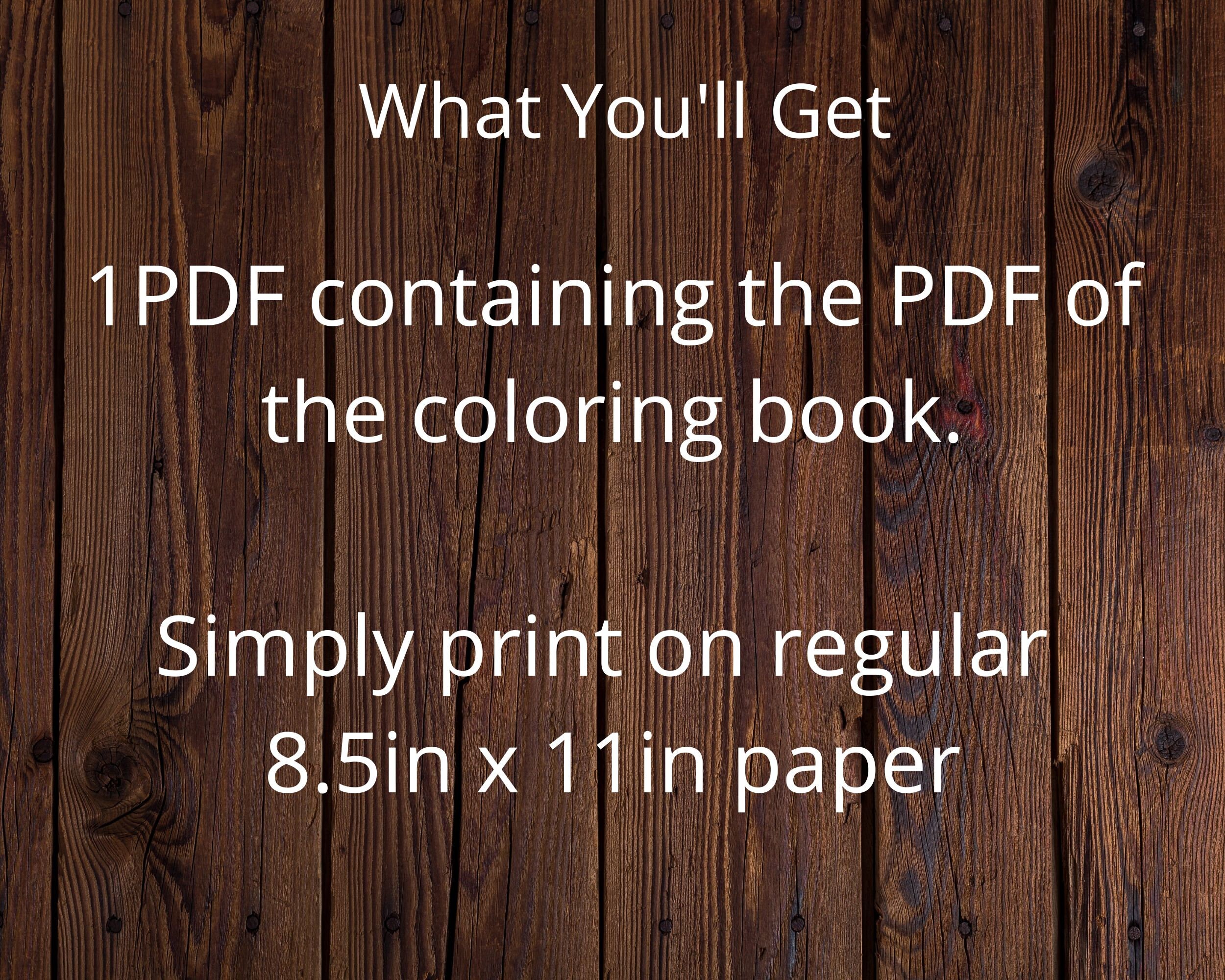 Printable Kids & Adults Coloring Book, Everyone Coloring Book Digital