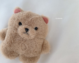 Funda para AirPods con diseño de oso pardo - Funda suave y adorable hecha a mano para AirPods de primera, segunda, tercera, cuarta, quinta generación, Pro, Pro 2 y Pro 3.