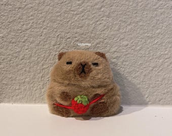 Etui STRAWBERRY CAPYBARA do AirPods Gen 1 | 2 | 3 | 4| Pro | Pro 2